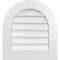 Ekena Millwork Round Top Surface Mount PVC Gable Vent: Non-Functional, w/ 3-1/2"W x 1"P Standard Frame, 22"W x 24"H GVPRT22X2401SN - alternate 1